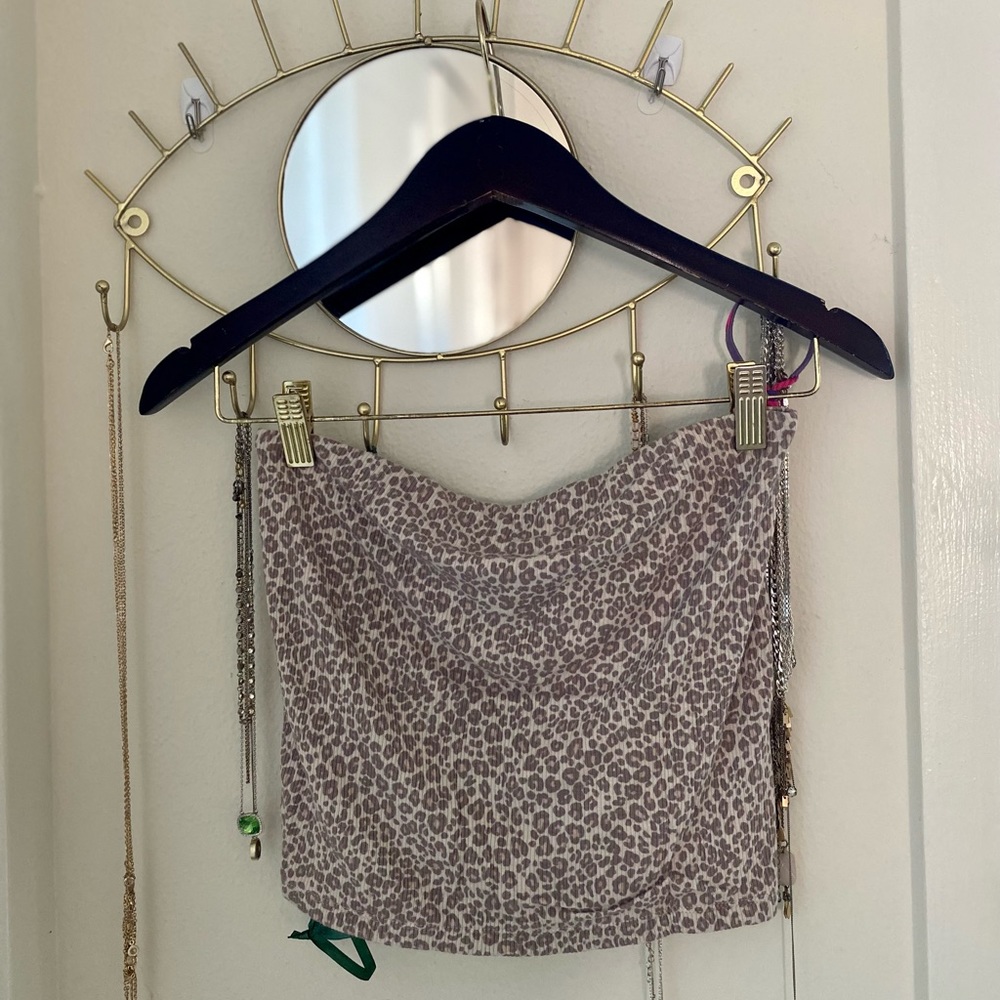 American Eagle animal print crop top